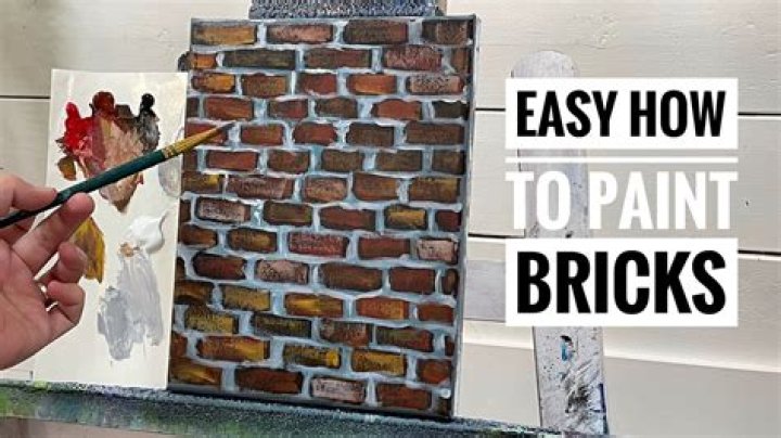 Can you paint brick with flat paint?
