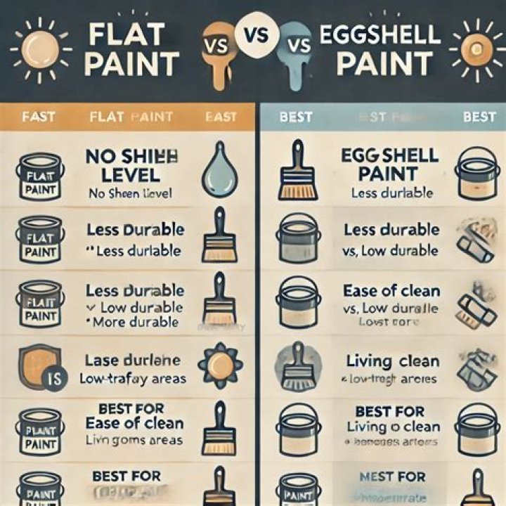 Can you paint flat over eggshell?