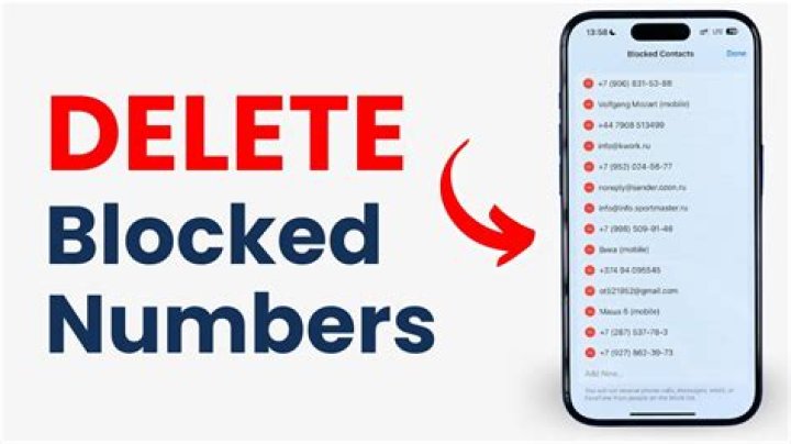 Can you permanently delete blocked numbers?