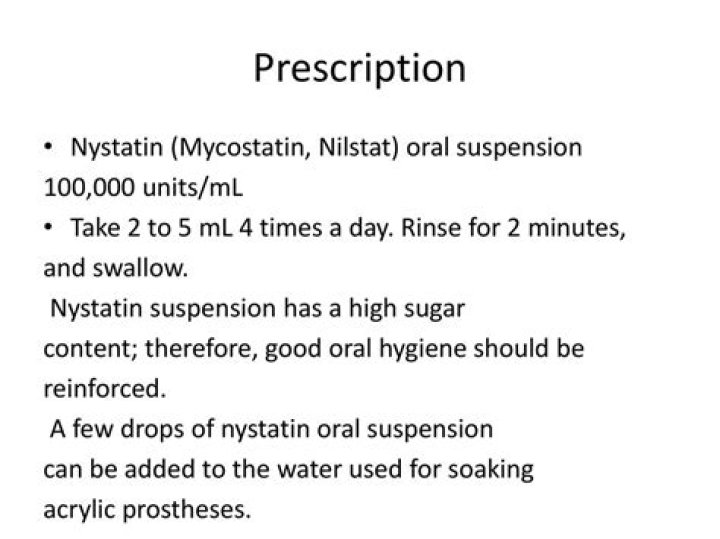 Can you swallow nystatin liquid?