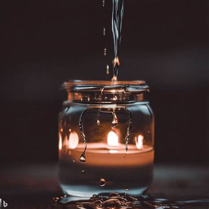 Can you throw water on a candle?