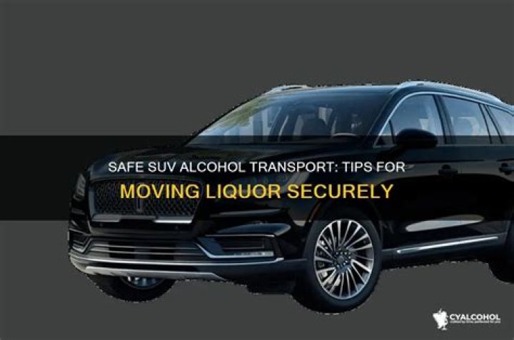 Can you transport alcohol?