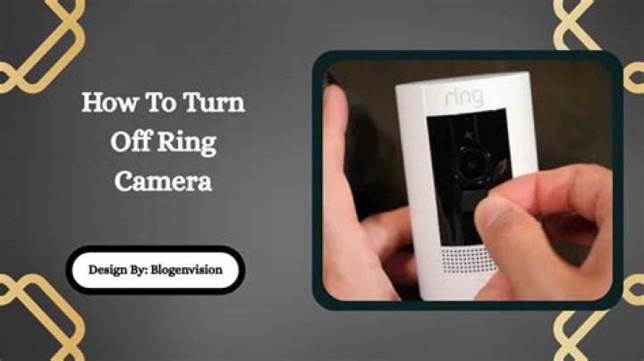Can you turn off Ring camera temporarily?