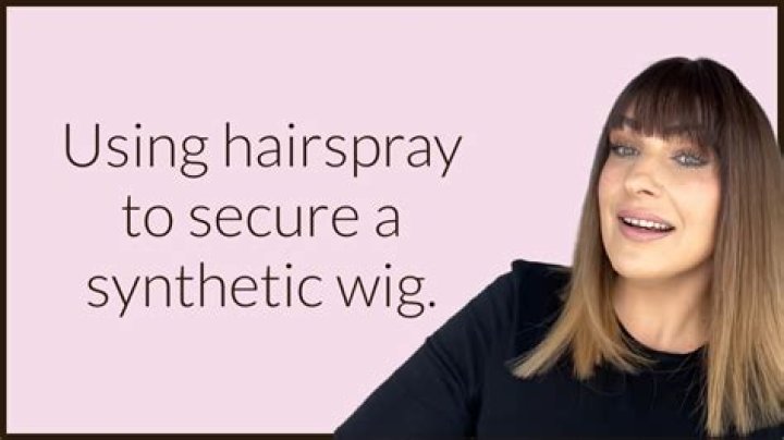 Can you use hairspray on synthetic wigs?