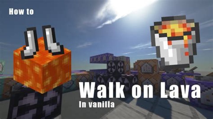 Can you walk on lava in Minecraft?