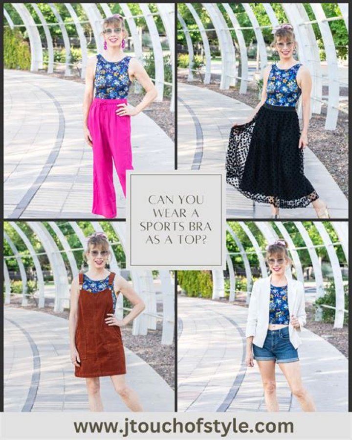 Can you wear a sports bra as a top?