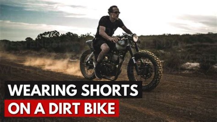 Can you wear shorts while riding motorcycle?