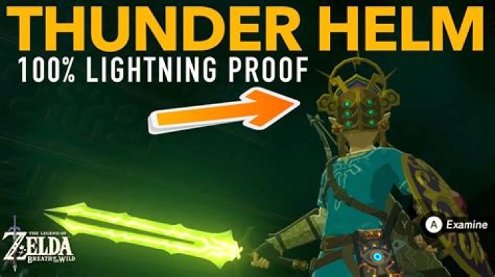 Can you wear the Thunder helm in Botw?