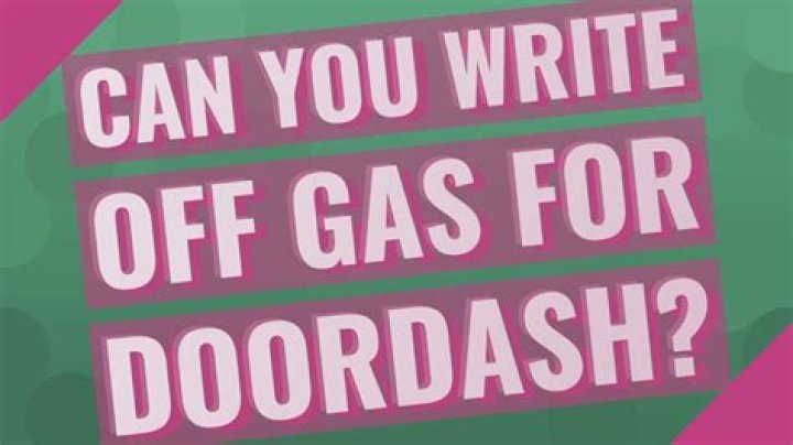 Can you write off gas for DoorDash?