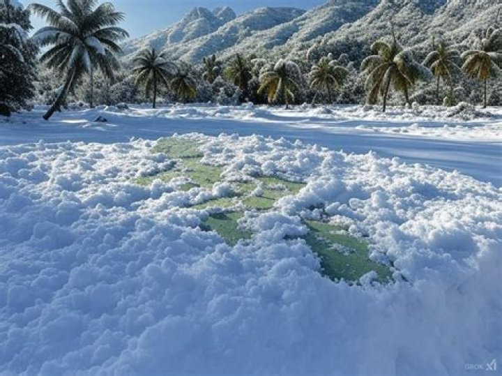 Did it ever snow in the Bahamas?