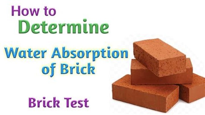 Do bricks absorb water?