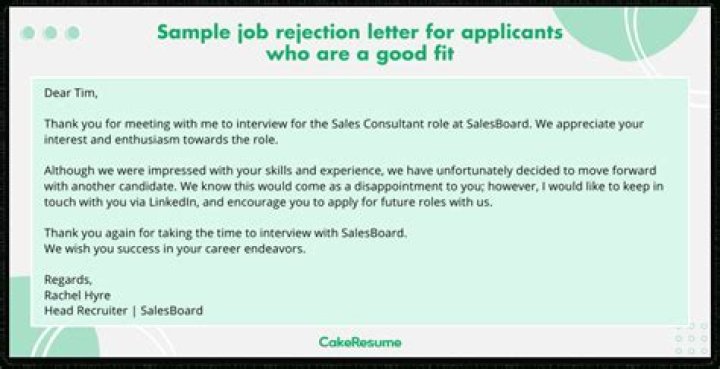 Do companies send rejections first?