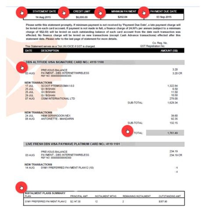 Do credit card statements count as receipts for taxes?