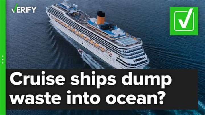 Do cruise ships dump their waste in the ocean?