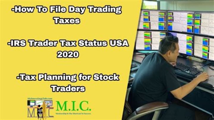 Do full time day traders pay taxes?
