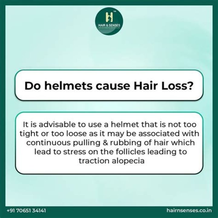 Do helmets cause hair loss?
