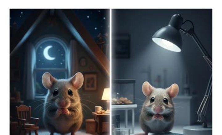 Do mice like light at night?