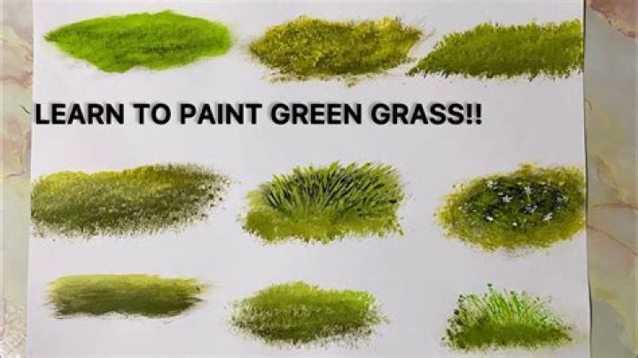 Do people really paint grass green?
