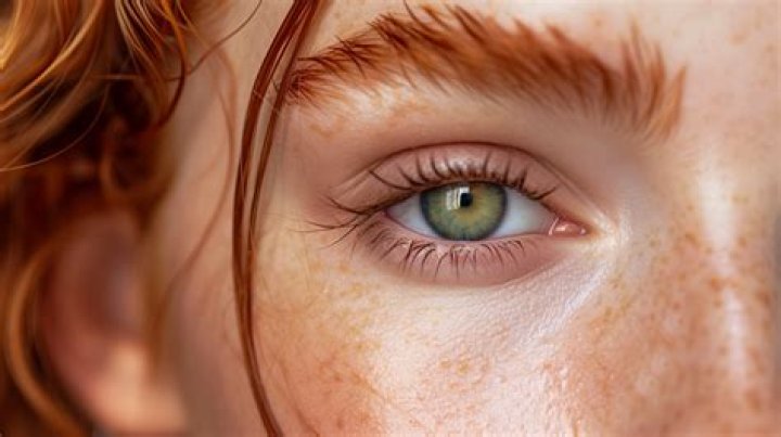 Do redheads always have green eyes?