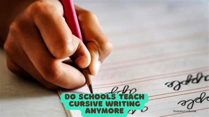 Do schools teach cursive?