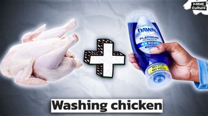 Do some people wash chicken with soap?