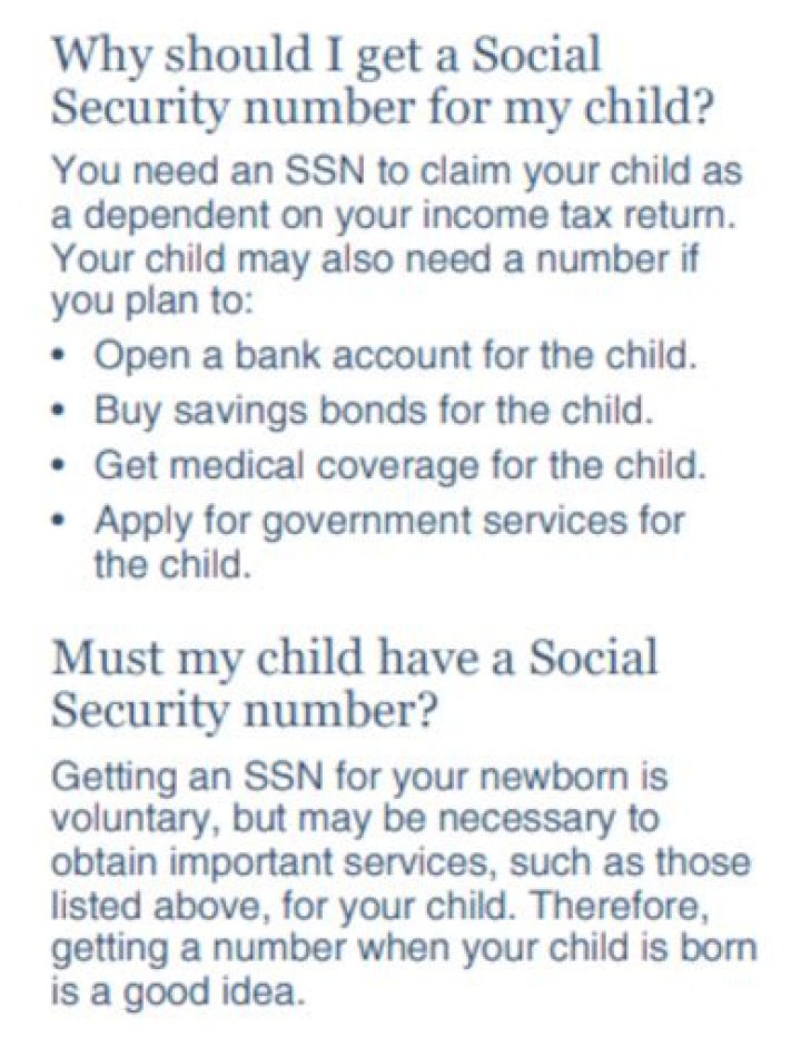 Do stillborn babies get Social Security numbers?