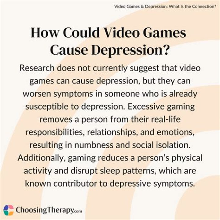 Do video games cause depression?
