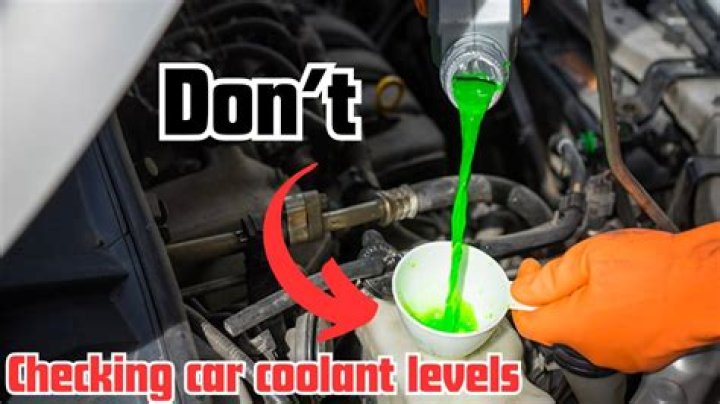 Do you check coolant when car is hot or cold?