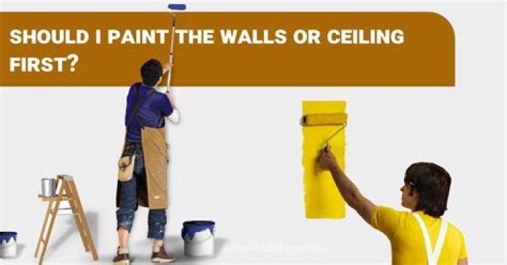 Do you paint the walls or ceiling first?