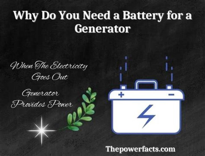Does a generator need a battery to run?