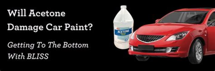 Does acetone remove car paint?