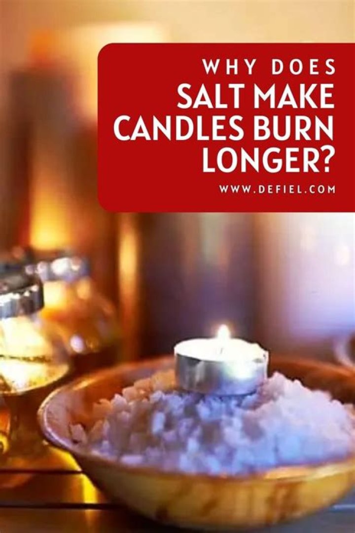 Does adding salt to a candles burn longer?