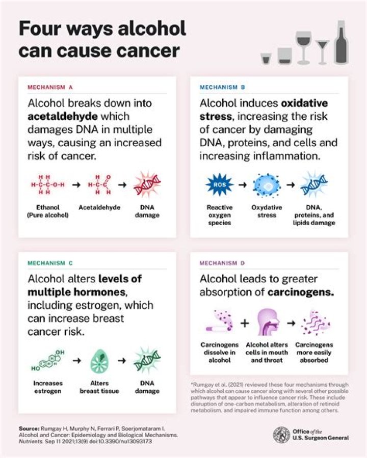 Does alcohol cause lymphoma?