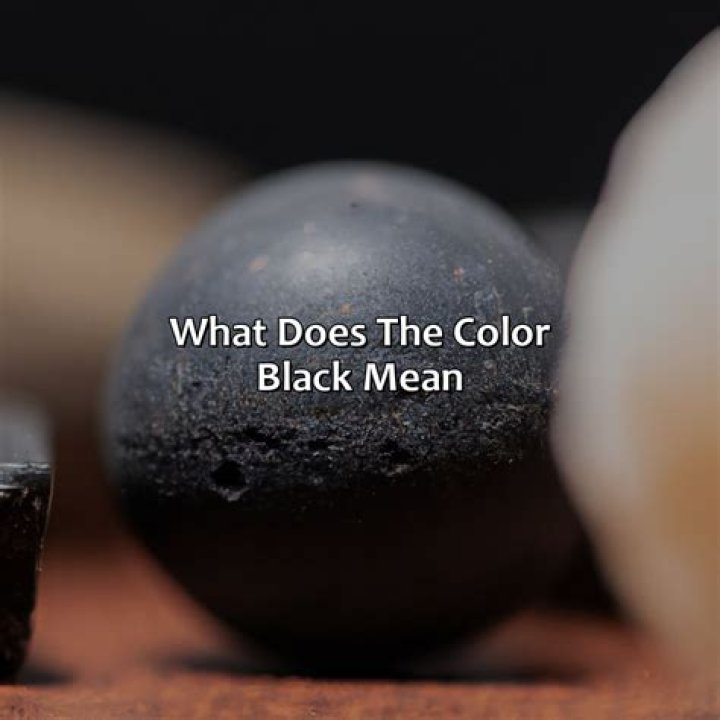 Does black mean no color?