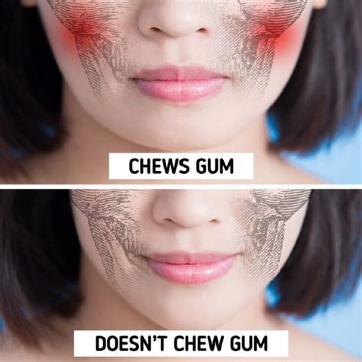 Does chewing gum make your face bigger?