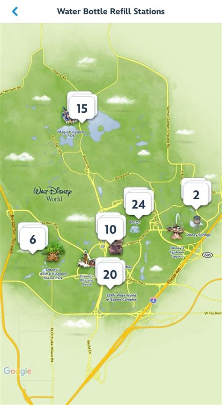 Does Disney have water refill stations?