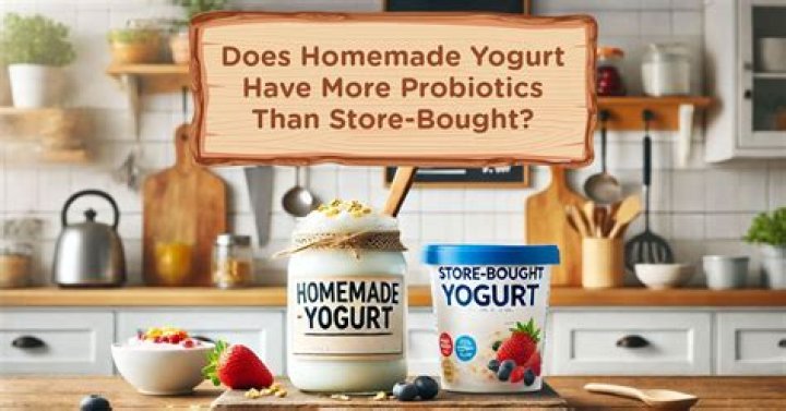 Does homemade yogurt have more probiotics than store bought?