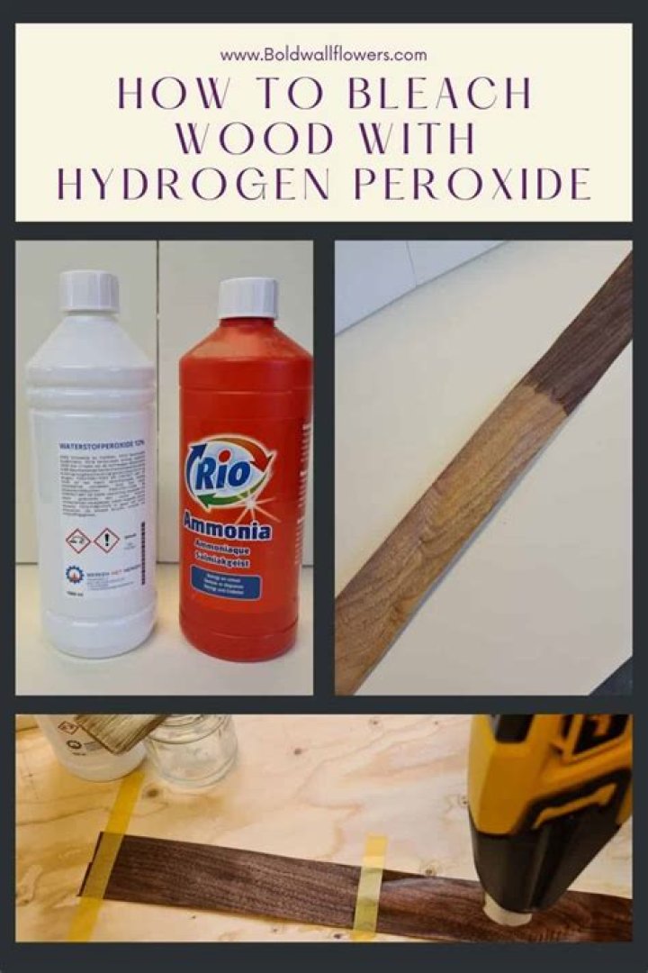 Does hydrogen peroxide bleach wood?