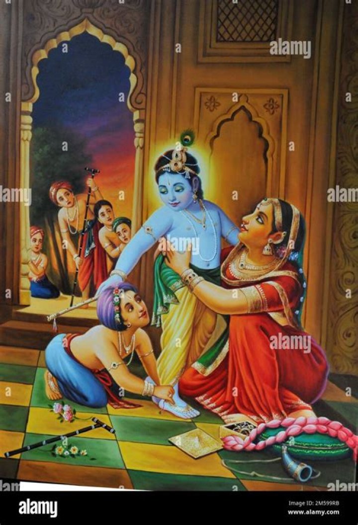 Does Krishna return to Yashoda?