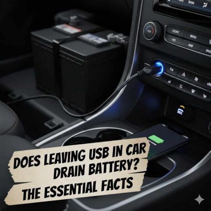 Does leaving USB in car drain battery?
