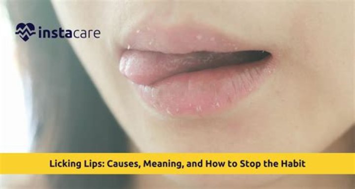 Does licking lips make them dry?