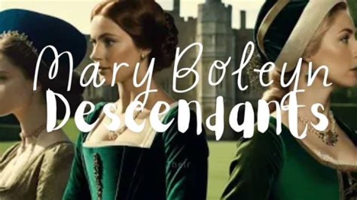 Does Mary Boleyn have any living descendants?