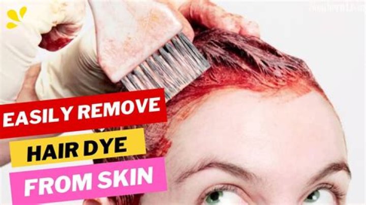 Does oil remove hair dye?