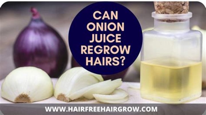 Does onion juice regrow eyebrow hair?
