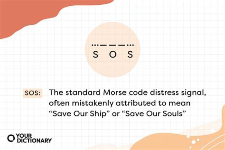 Does SOS mean sorry?