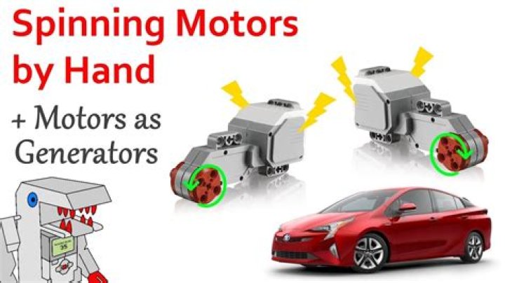 Does Spinning a motor generate electricity?
