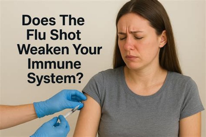 Does the flu shot weaken your immune system?