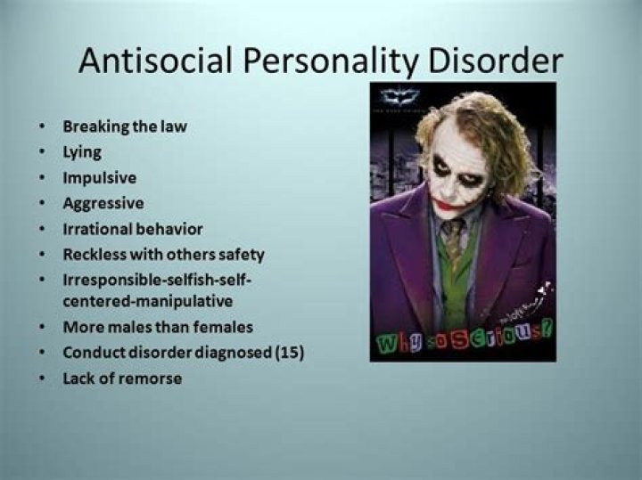 Does the Joker have antisocial personality disorder?