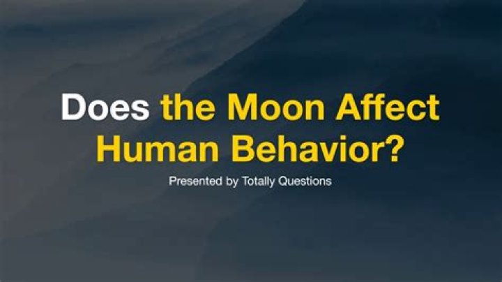 Does the moon affect human behavior?