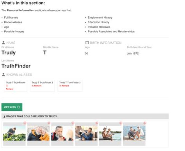 Does TruthFinder show SSN?